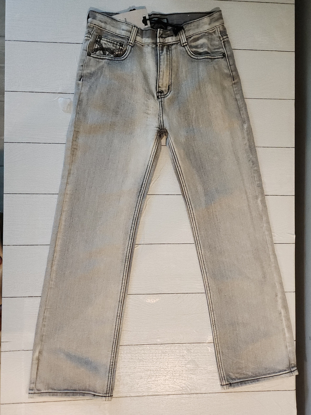 Vintage Y2K NWT OLD SKOOL black acid wash Jeans Sz 16 Juniors